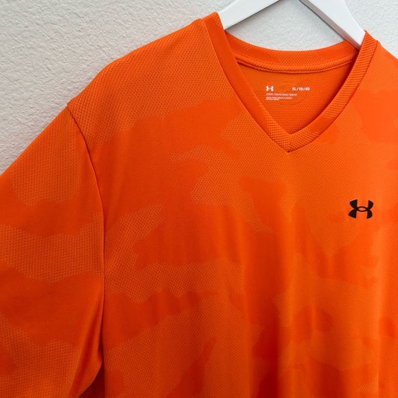 ⭐️ NWOT UNDER ARMOUR Men’s Velocity Jacquard Short Sleeve XL Shirt - Picture 3 of 10